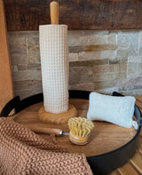 Essuie-Tout Lavable / Serviette de Table / Zéro Déchet / Nid d'abeille Ecru