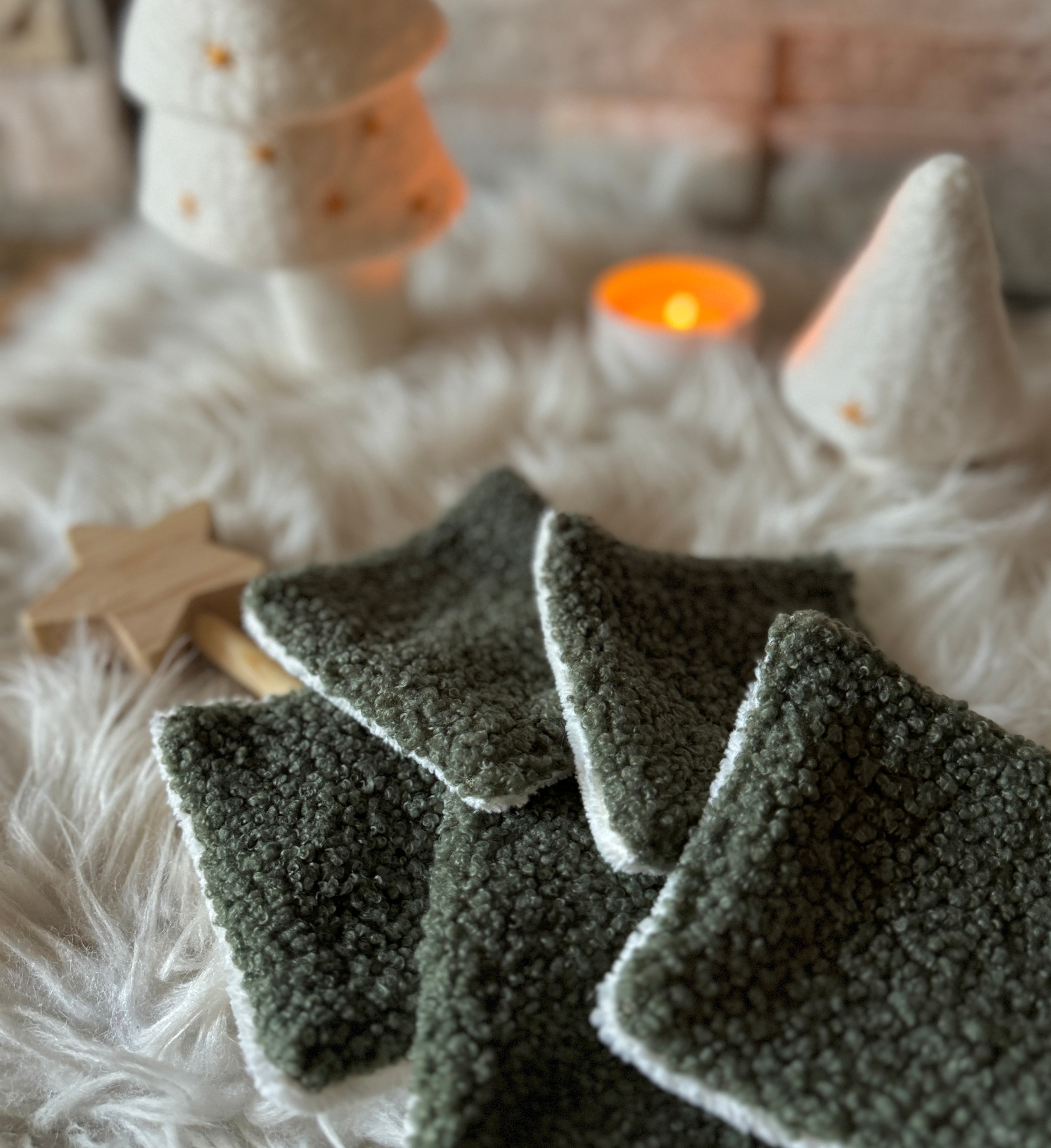 Lingettes Lavables - Cotons Démaquillants - Teddy Fougère