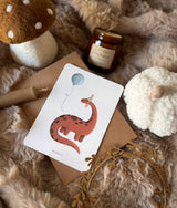 Carte "Dino en fête"