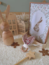 Anneau oreilles de Lapin en hêtre / Anouchka