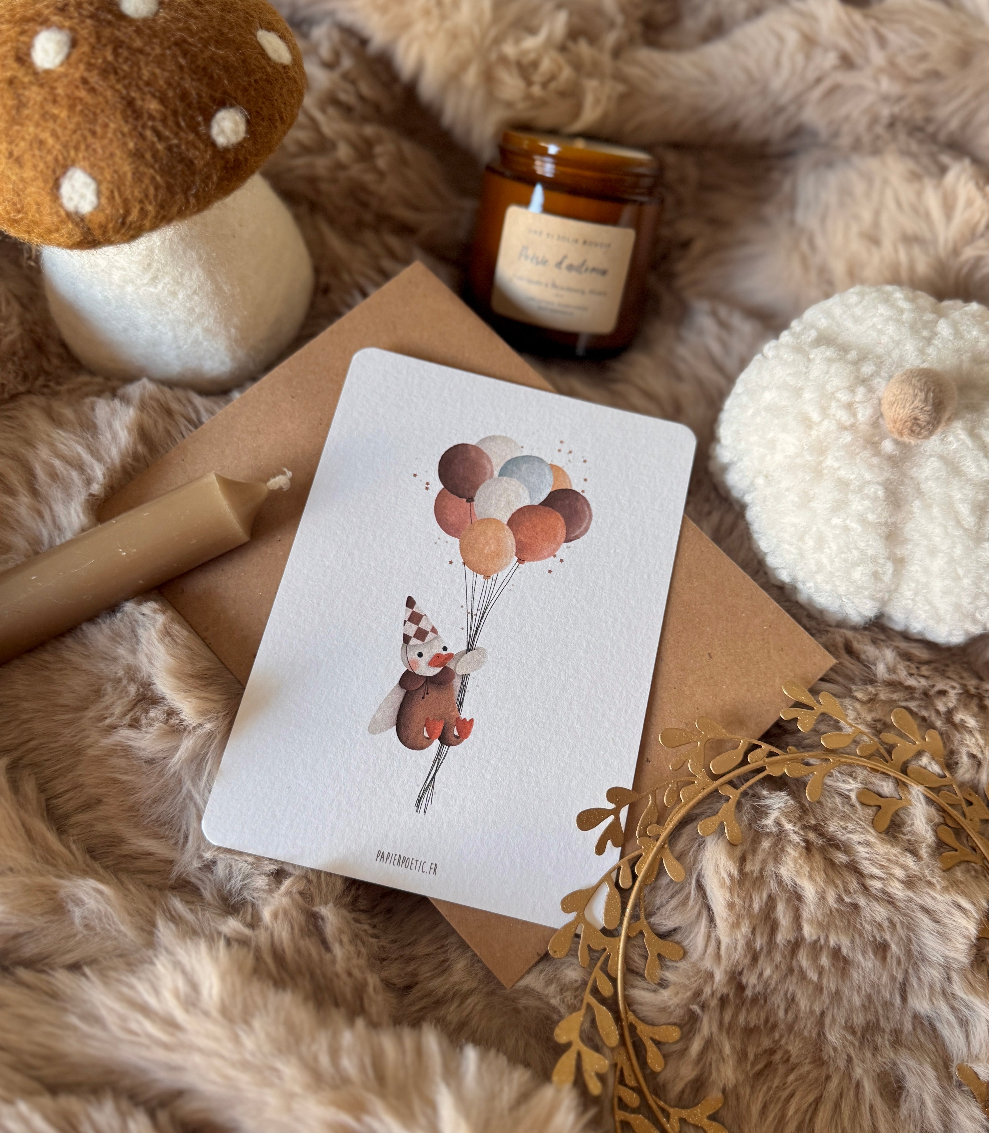 Carte "Canard en fête"