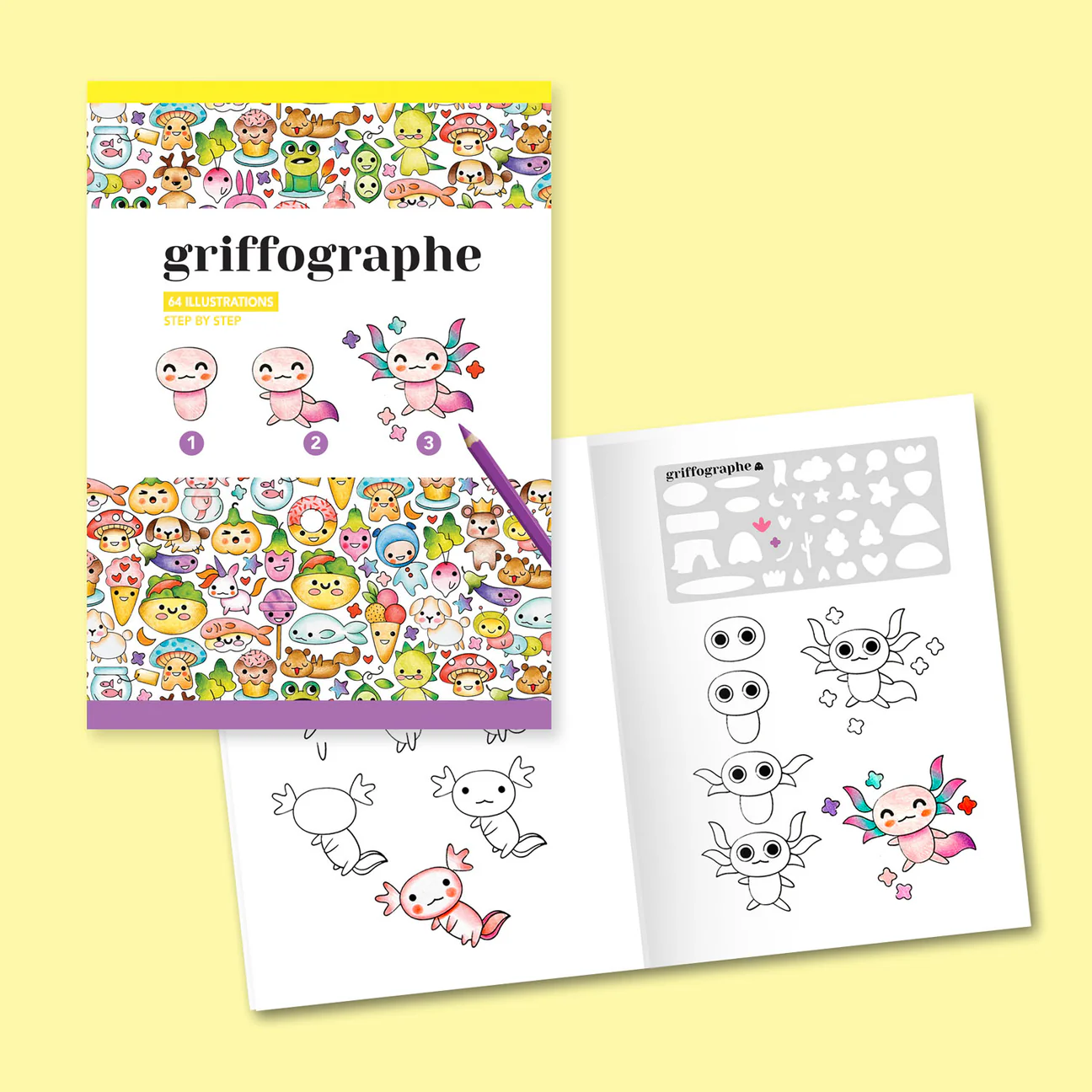 Kit de dessins créatifs avec pochoirs / Griffographe