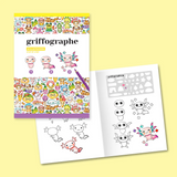 Kit de dessins créatifs avec pochoirs / Griffographe