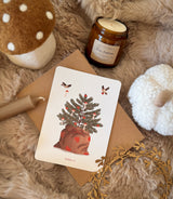 Carte "Sapin de Noël des oiseaux"