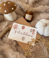 Carte "Félicitations" - Ballons Vichy