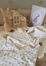 Cape de bain Lapinou / Double Gaze Small Leaves