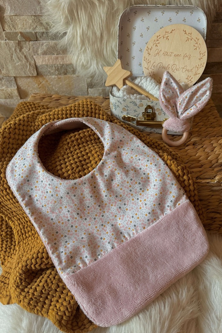 Bavoir Grand Bout'Chou / Kamil Rose Thé