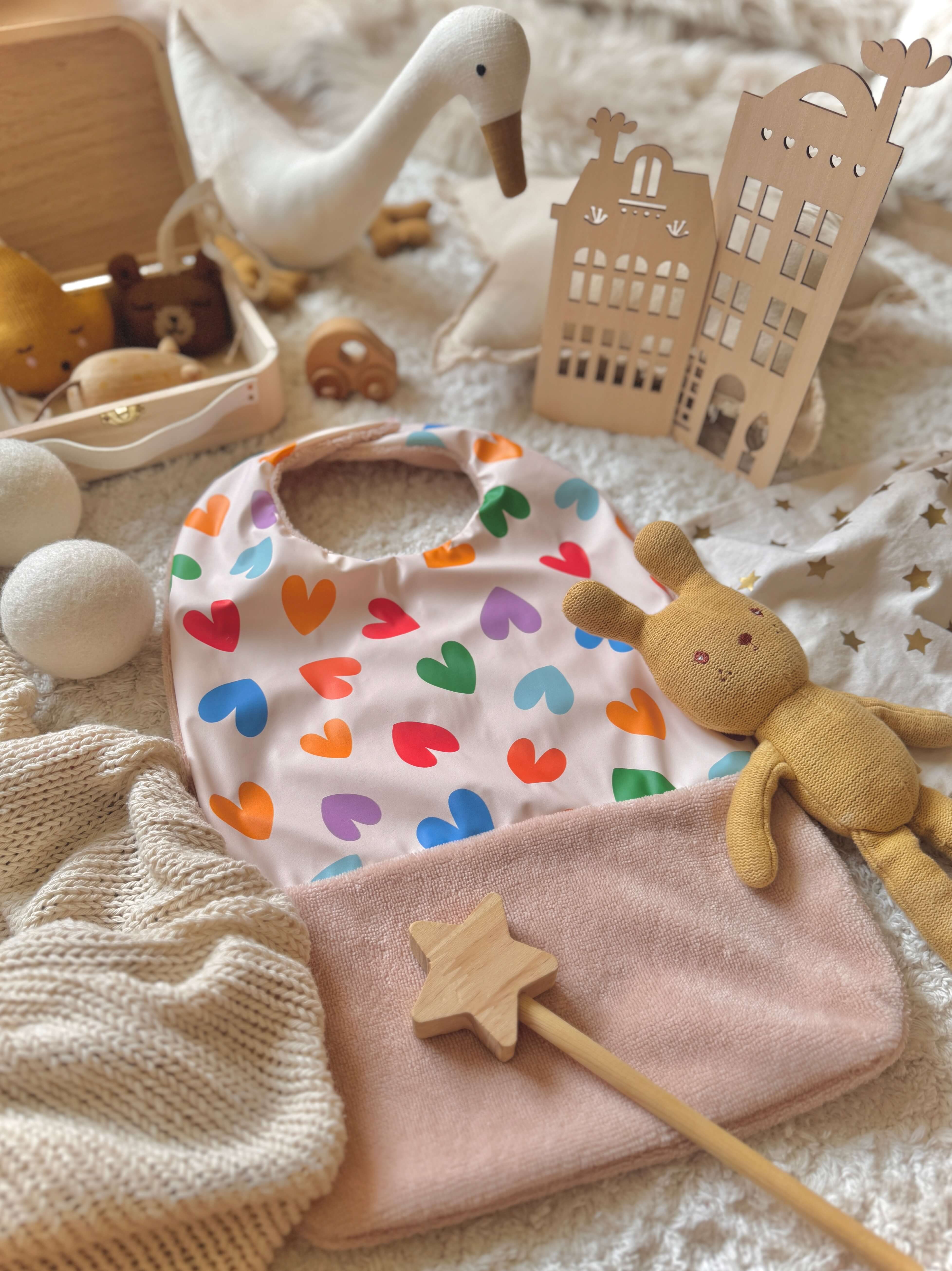 Bavoir Grand Bout'Chou / Tissu Imperméable Chrichri - Bambou Skin