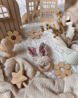 Anneau oreilles de Lapin en hêtre / Double Gaze Oscalia