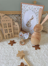 Anneau oreilles de Lapin en hêtre / Zekia