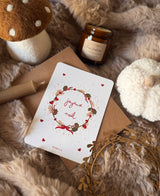Carte "Couronne Joyeux Noël"