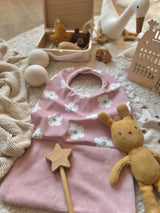 Bavoir Grand Bout'Chou / Tissu Imperméable Jexy - Bambou Pétale