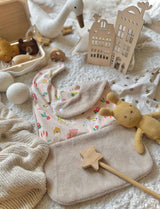 Bavoir Grand Bout'Chou / Tissu Imperméable Picoti - Bambou Lin