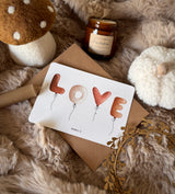 Carte "Ballons Love"