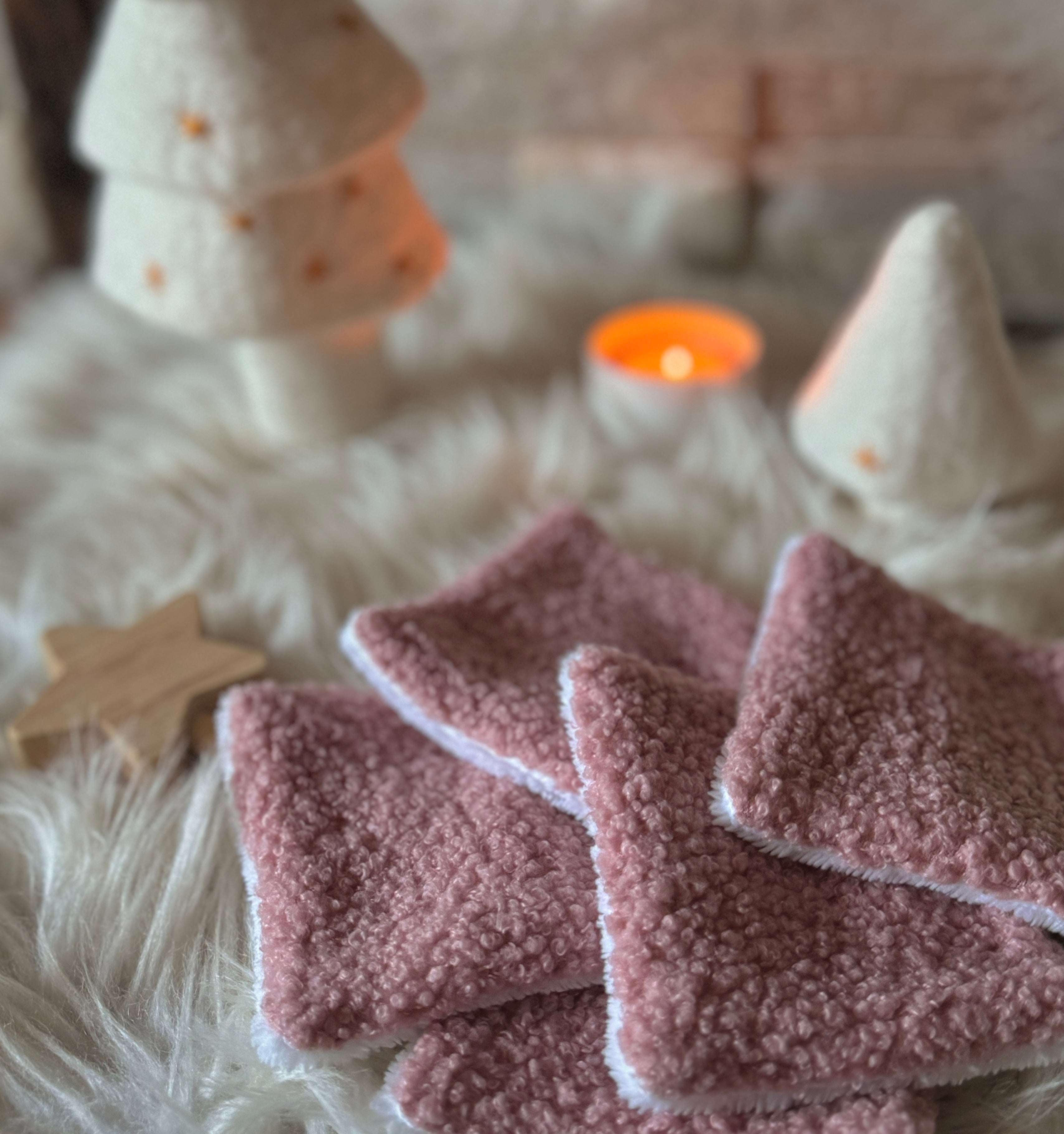 Lingettes Lavables - Teddy Bouclette / Bambou