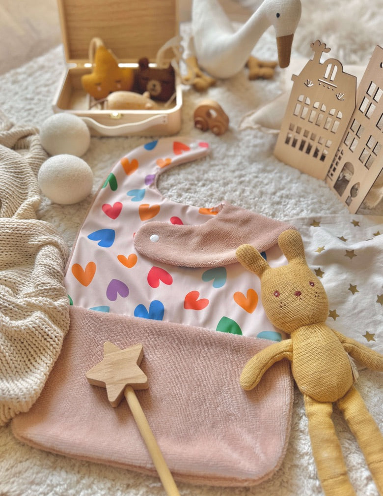 Bavoir Grand Bout'Chou / Tissu Imperméable Chrichri - Bambou Skin