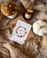 Carte "Couronne Joyeux Noël"