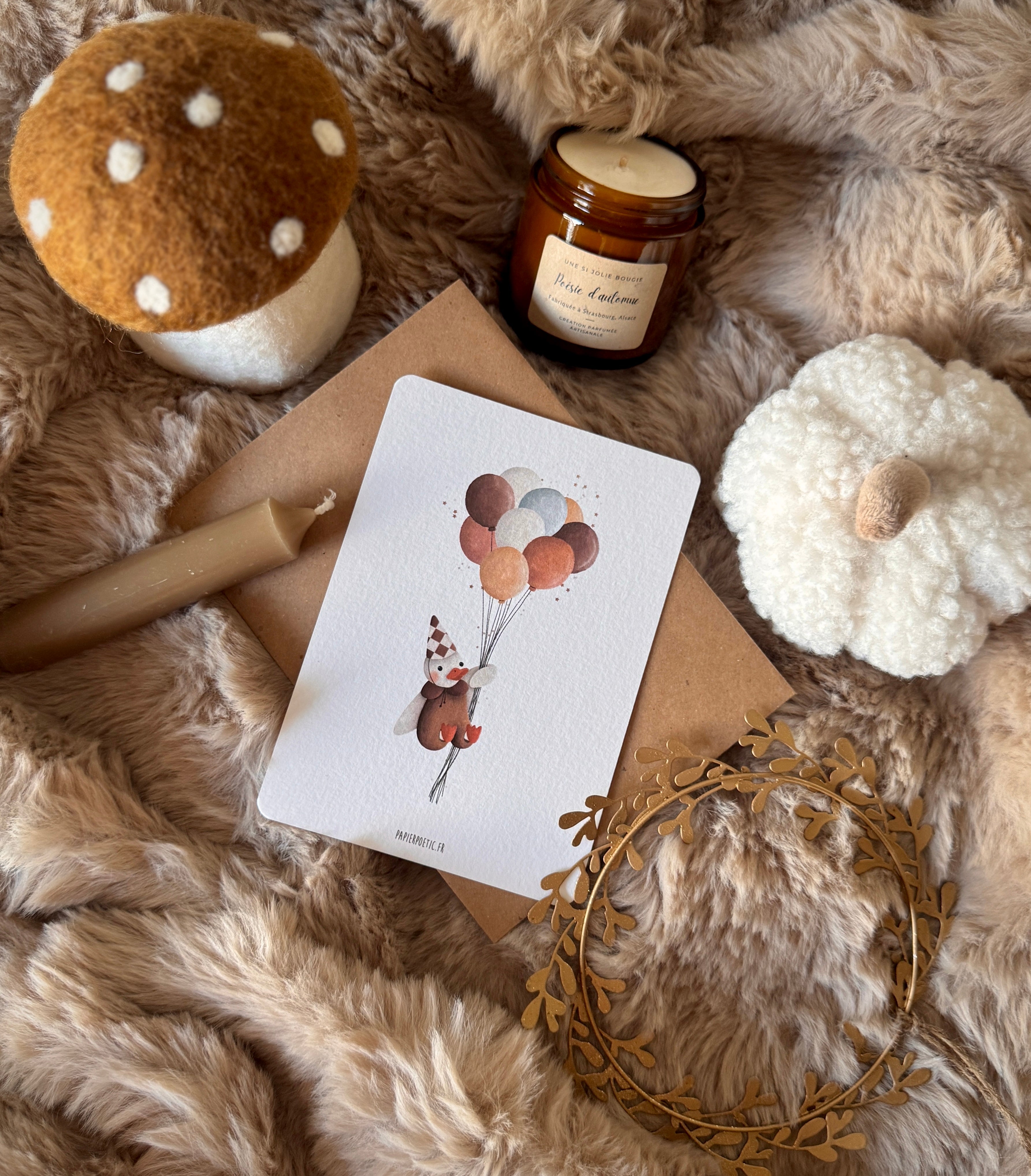 Carte "Canard en fête"