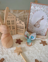 Anneau oreilles de Lapin en hêtre / Taoki