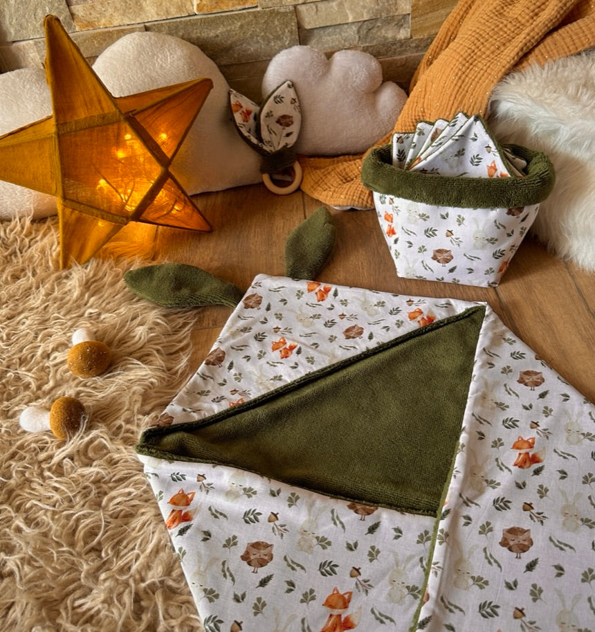 Liste de Naissance de Vanessa - Cape de Bain - 75cm - Roxibou / Bambou Fougère
