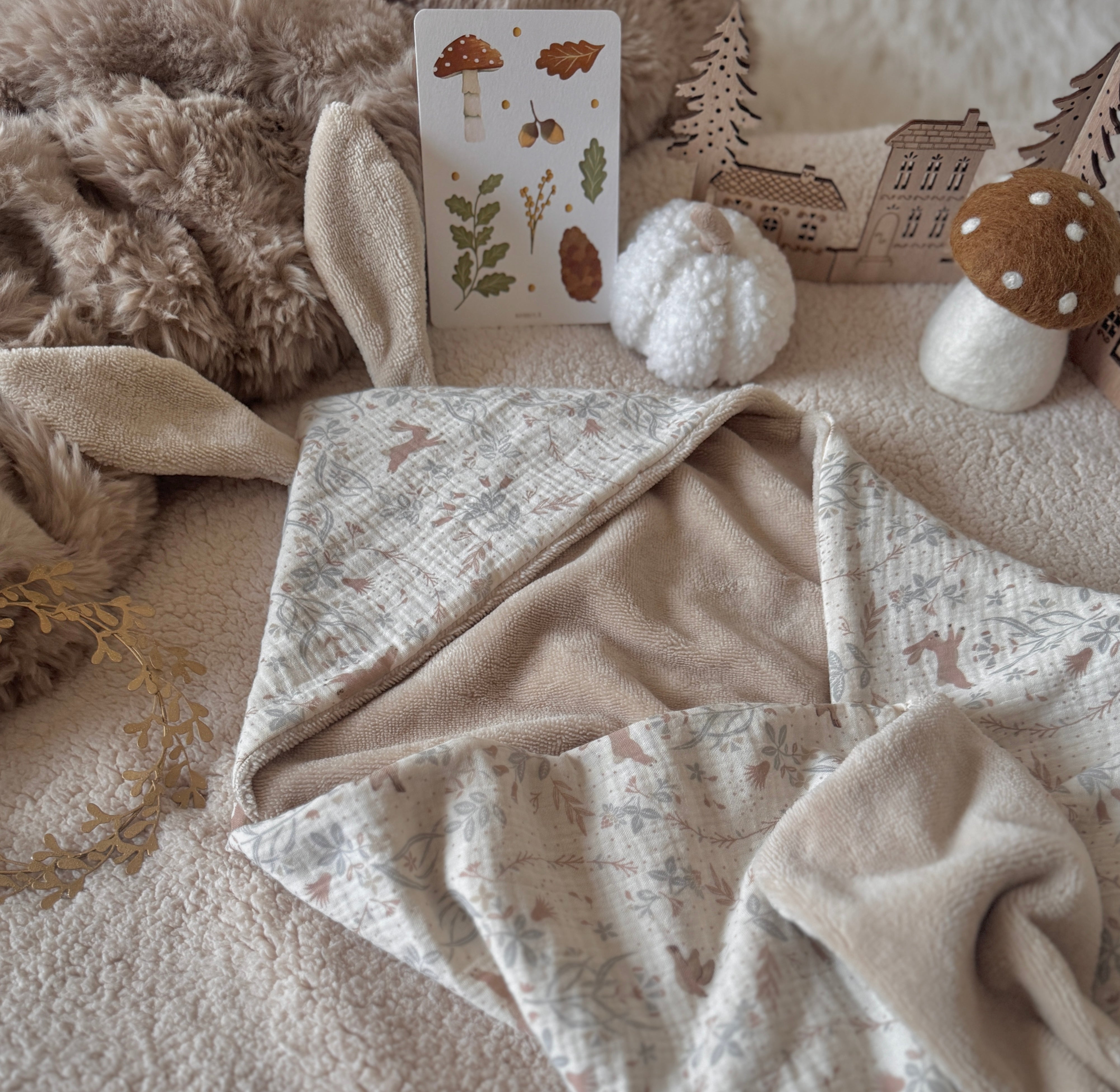 Cape de bain Lapinou / Double Gaze Kirsten