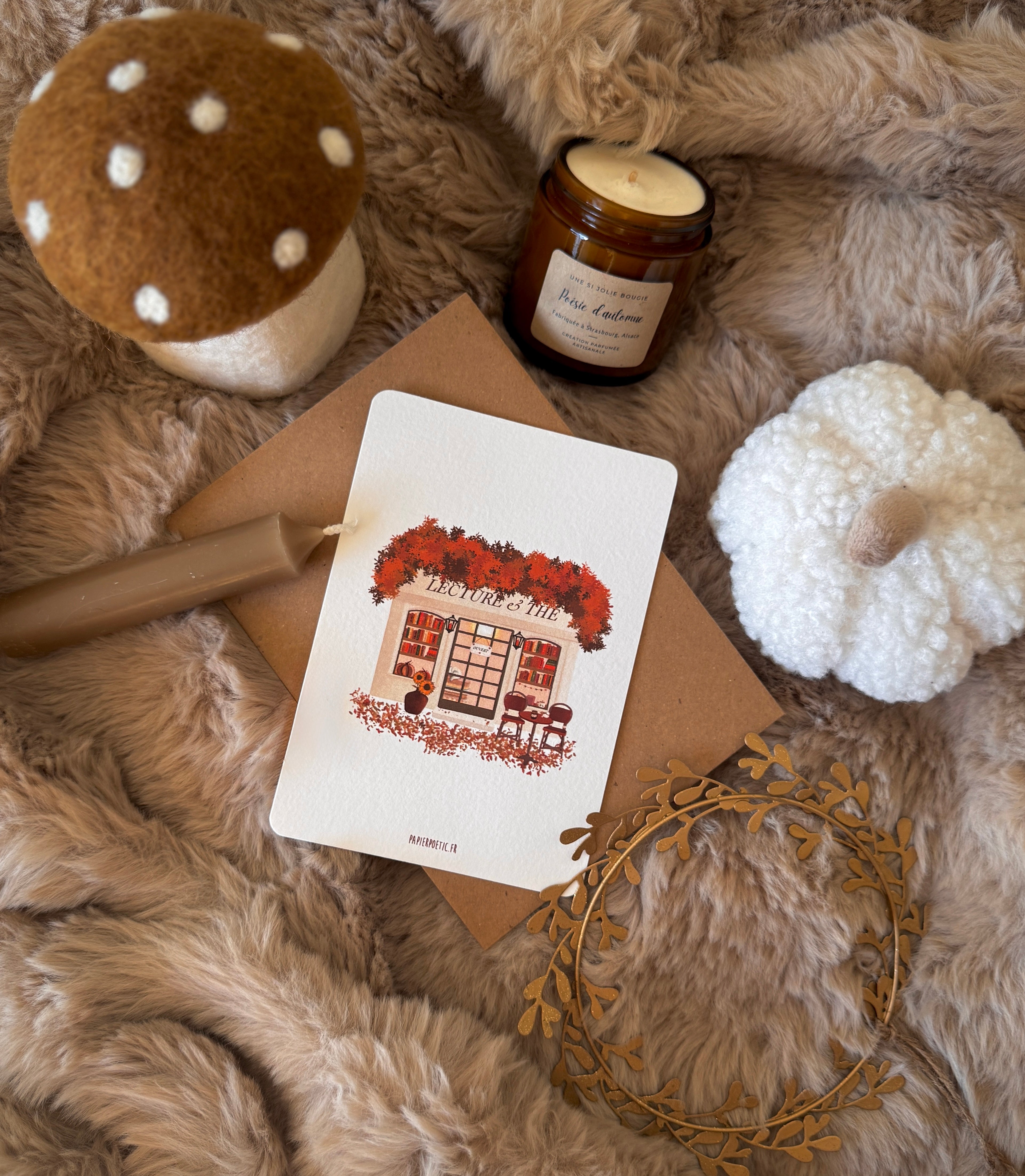 Carte "Lecture & Thé"