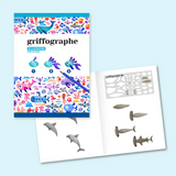Kit de dessins créatifs avec pochoirs / Griffographe