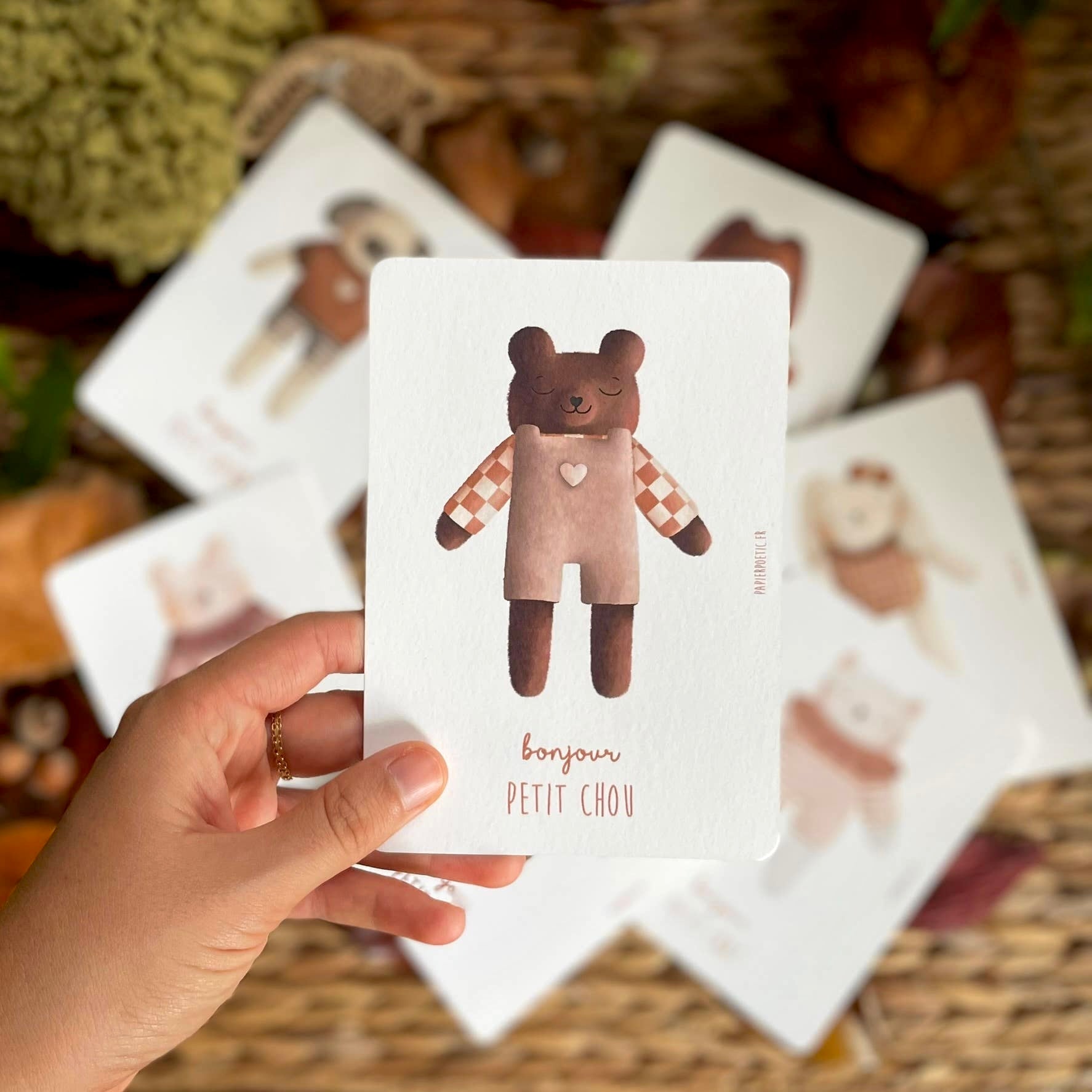 Carte “Doudou Ours marron"