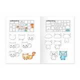 Kit de dessins créatifs avec pochoirs / Griffographe