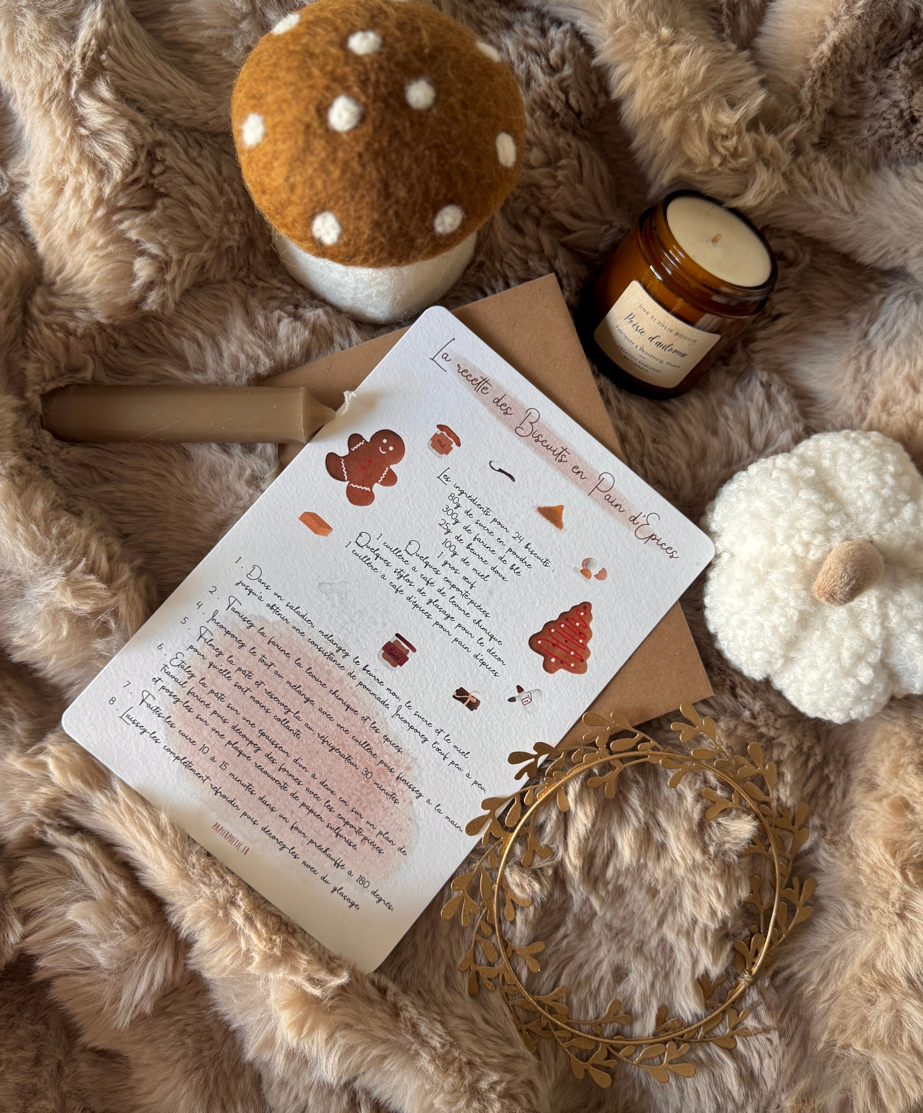 Carte "Biscuits pain d'épices"