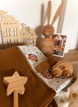 Protège Carnet de Santé / Albert - Velours Havane