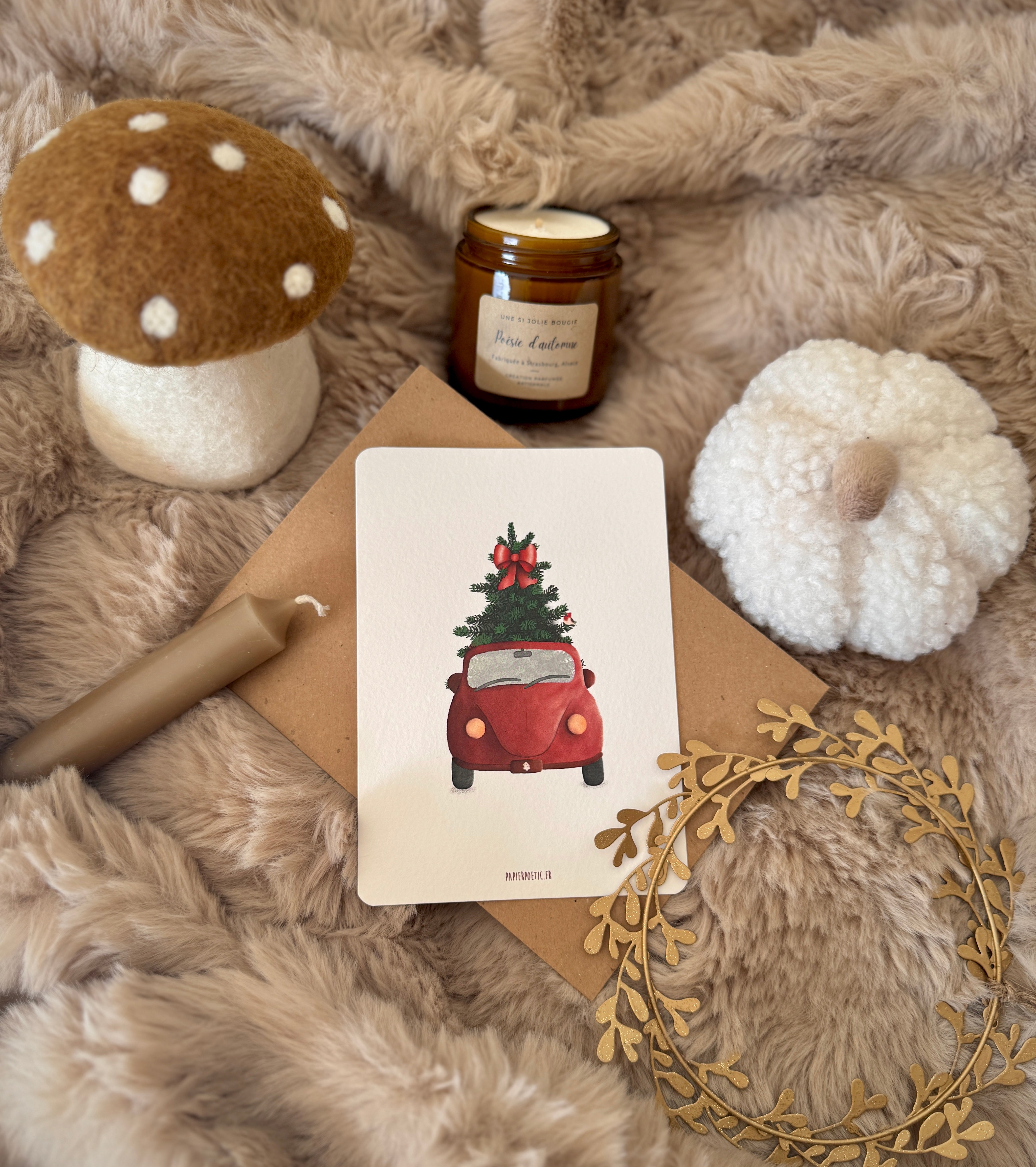 Carte "En voiture sapin"