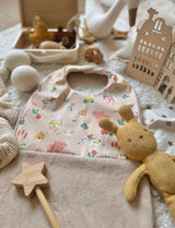 Bavoir Grand Bout'Chou / Tissu Imperméable Picoti - Bambou Lin