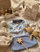 Bavoir Grand Bout'Chou / Tissu Imperméable Clapotis - Bambou Baltique