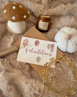 Carte "Félicitations" - Ballons Vichy