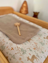Liste de Naissance de Vanessa - Housse de Matelas à Langer avec 1 change et Matelas à Langer- Roxibou / Bambou Fougère