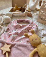 Bavoir Grand Bout'Chou / Tissu Imperméable Lyliane - Bambou Pétale