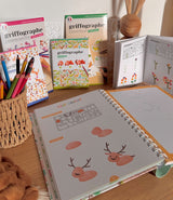 Kit de dessins créatifs avec pochoirs / Griffographe