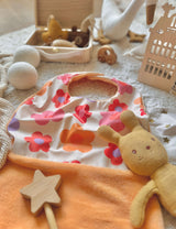 Bavoir Grand Bout'Chou / Tissu Imperméable Utopia - Bambou Melon