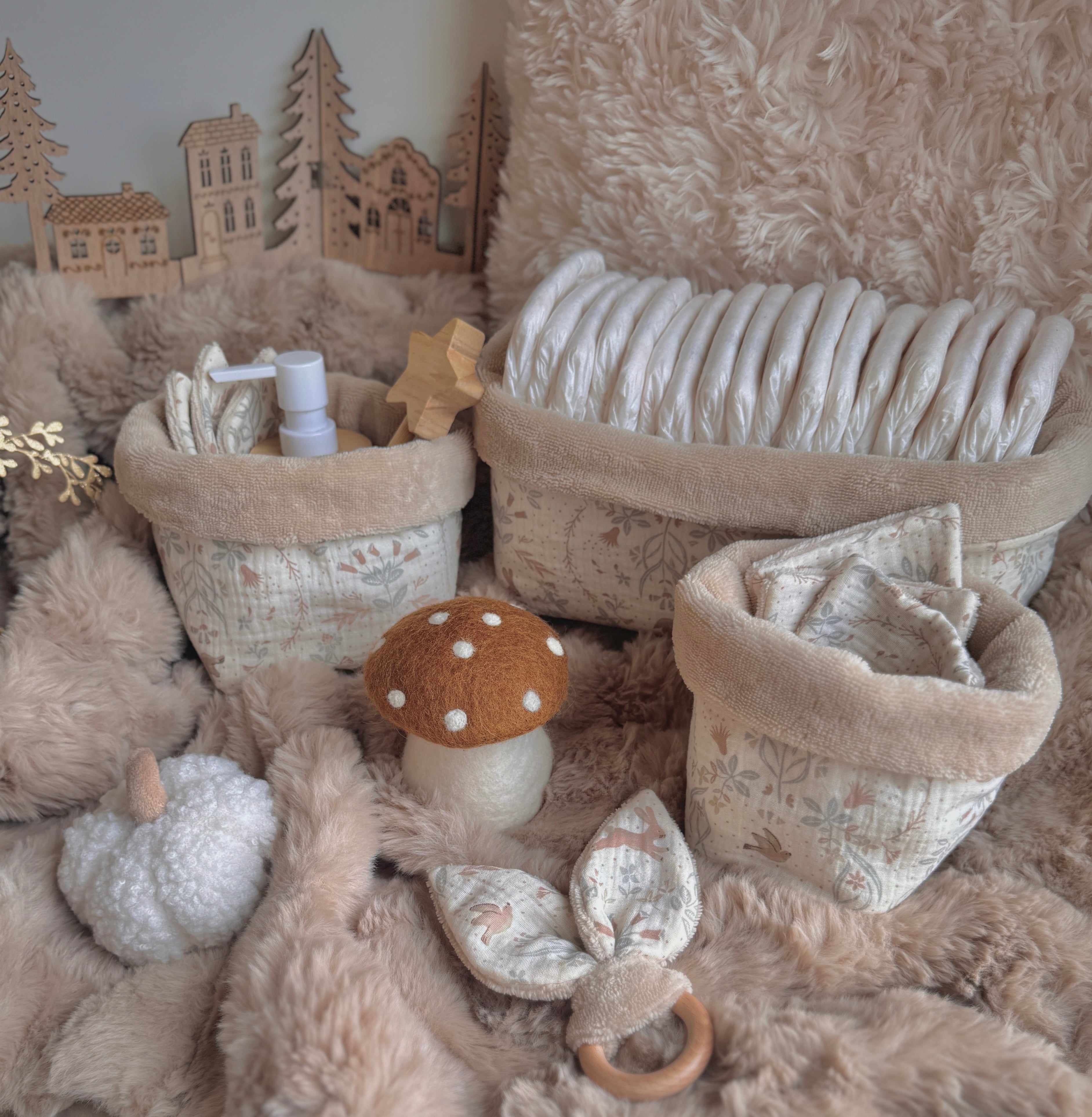 Cape de bain Lapinou / Double Gaze Kirsten