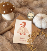 Carte "Doudou Canard Girl"