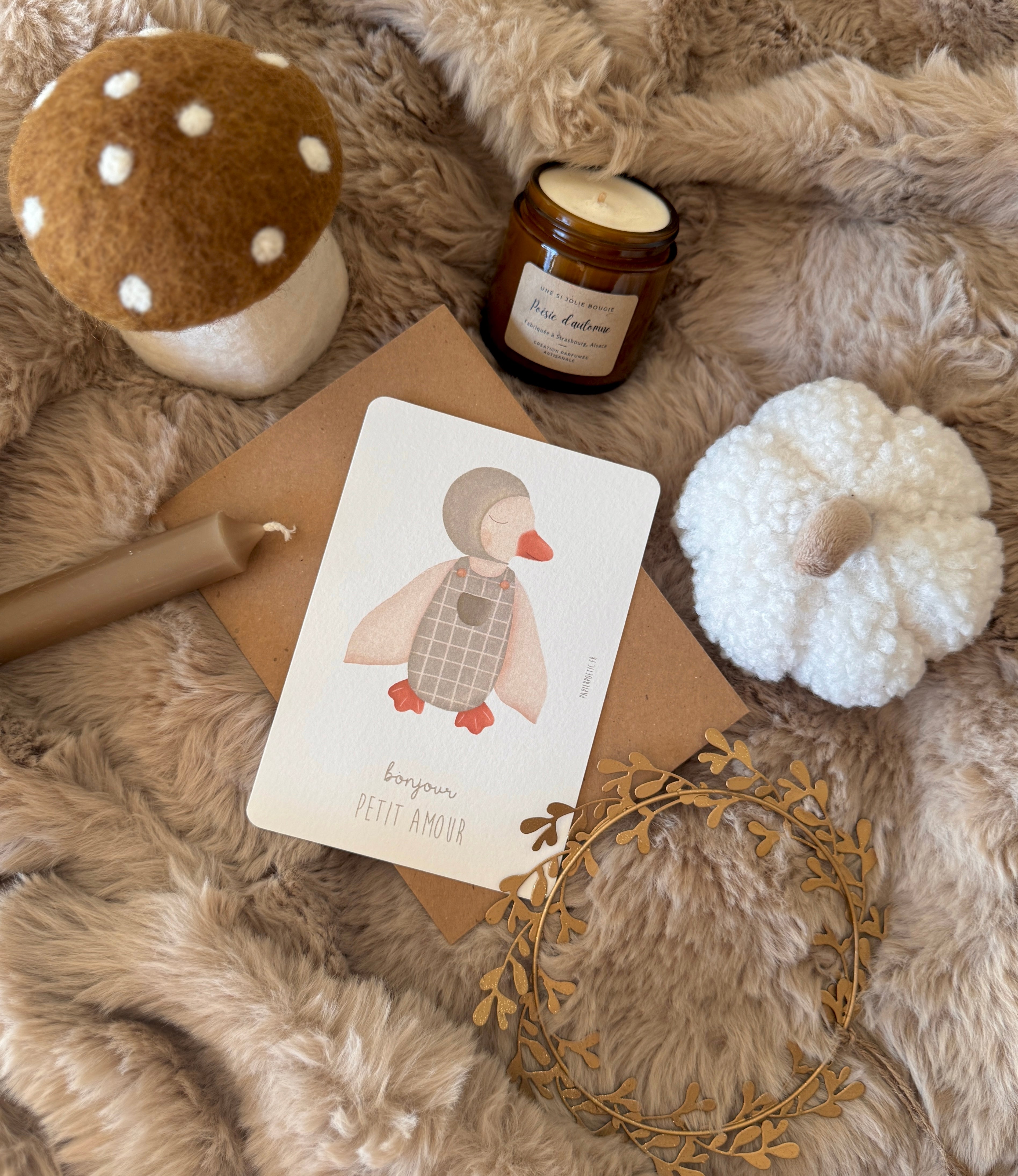 Carte "Doudou Canard Boy"