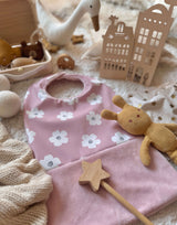 Bavoir Grand Bout'Chou / Tissu Imperméable Jexy - Bambou Pétale