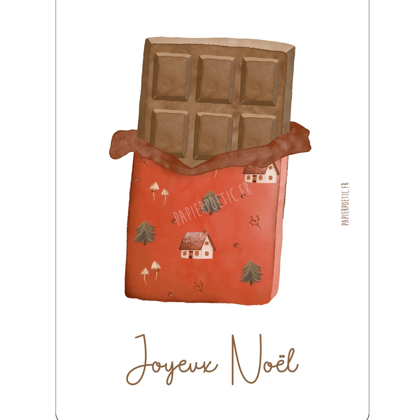 Carte "Chocolat de Noël"