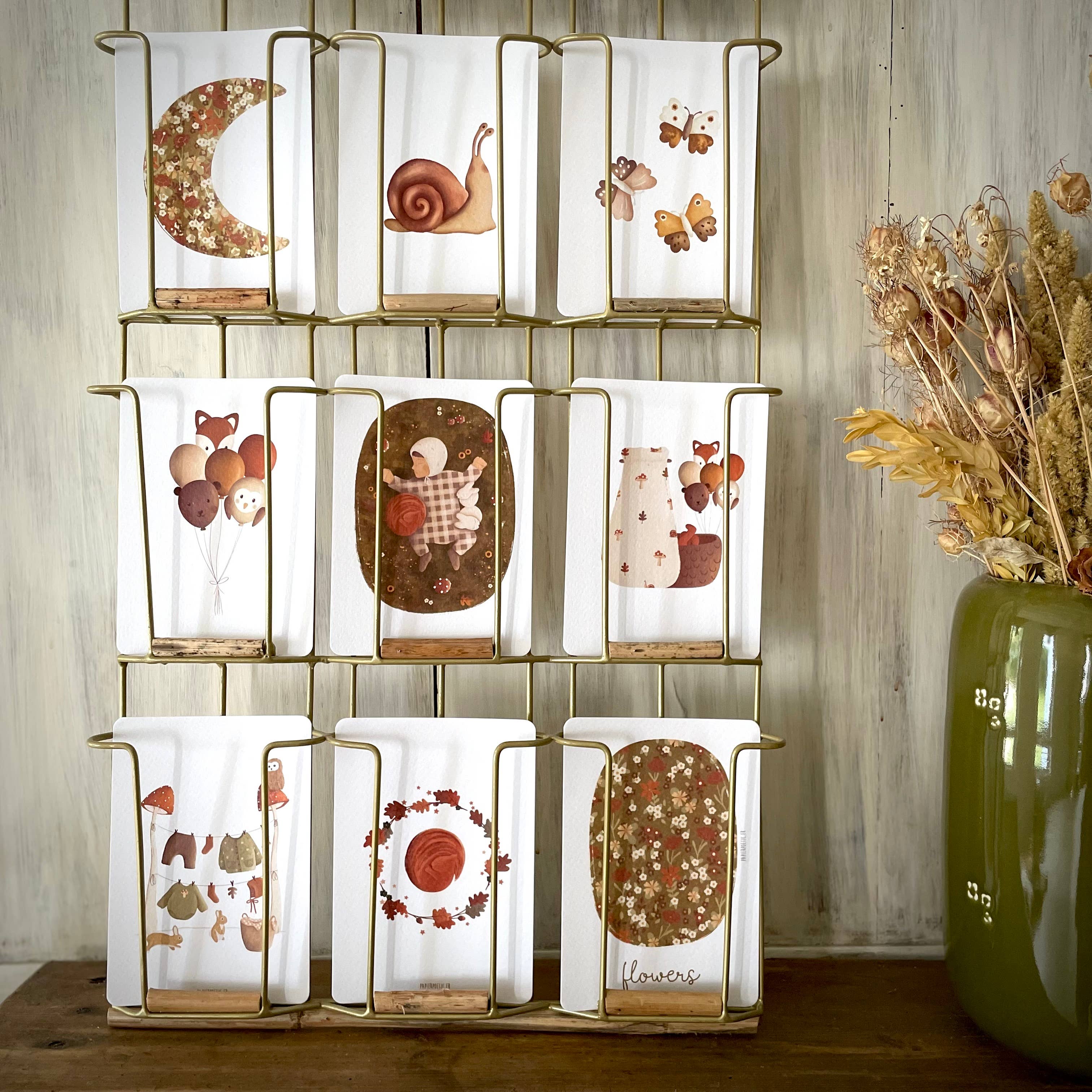 Carte "Ballons Animaux d'Automne"