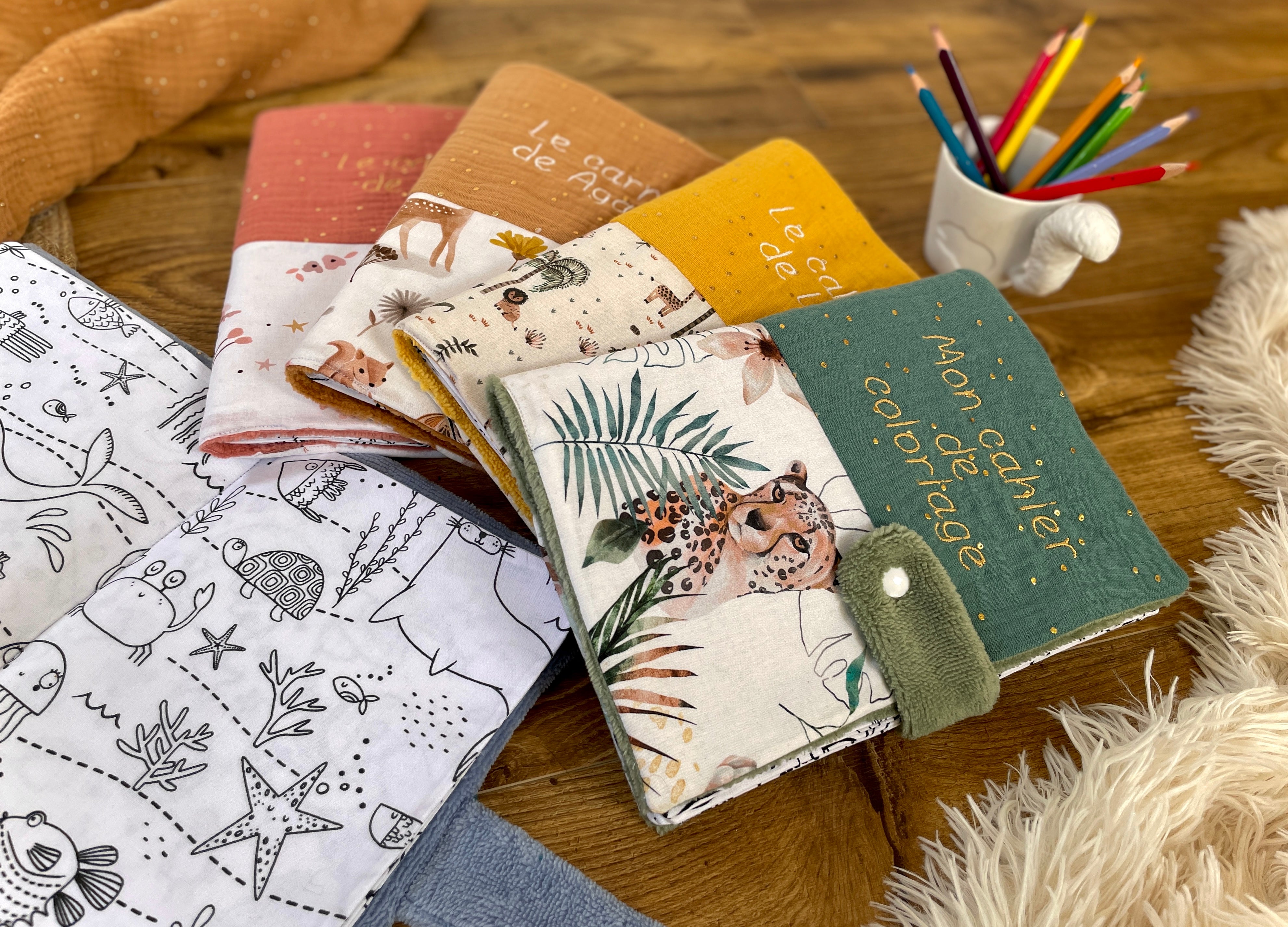 Cahier de Coloriage Lavable / Seafriends